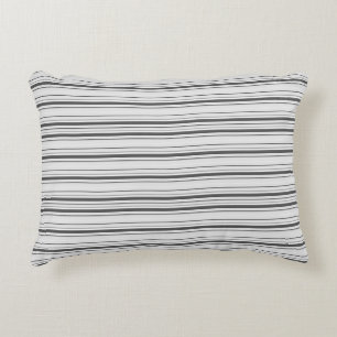 Coussins Décoratifs Jolies rayures blanches grises