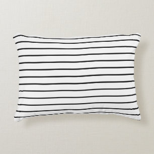 Coussins Décoratifs Jolies rayures noires et blanches