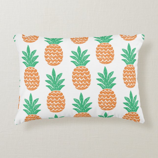 Coussins Décoratifs Jouer à l'ananas : Plaisir Motif amusant. (Devant)