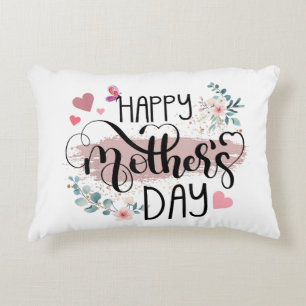 Coussins Décoratifs Joyeuse fête des Mères 2025 Fleurs mignonnes pour