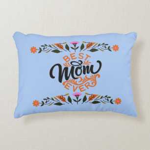 Coussins Décoratifs Joyeuse fête des Mères Meilleure Maman de tous les