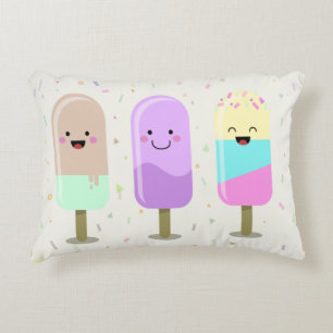 Coussins Décoratifs Joyeux crème glacée Smiling Bars & Popsicles