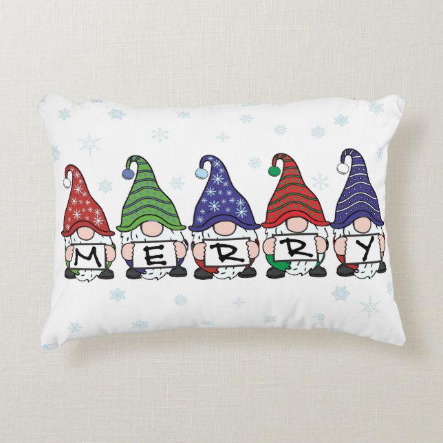 Coussins Décoratifs Joyeux Gnomes (Devant)