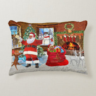 Coussins Décoratifs Joyeux Noël de la part du Père Noël