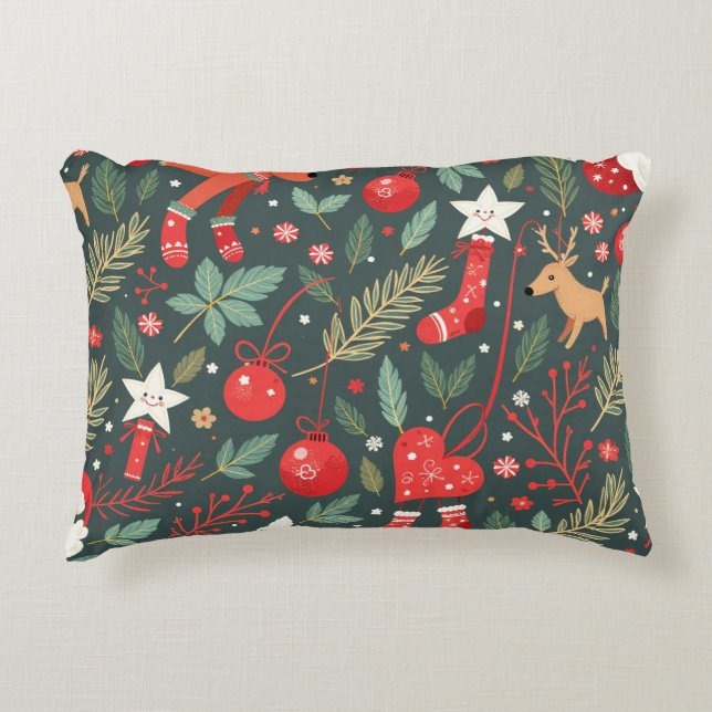 Coussins Décoratifs Joyeux Noël Whimsy (Devant)