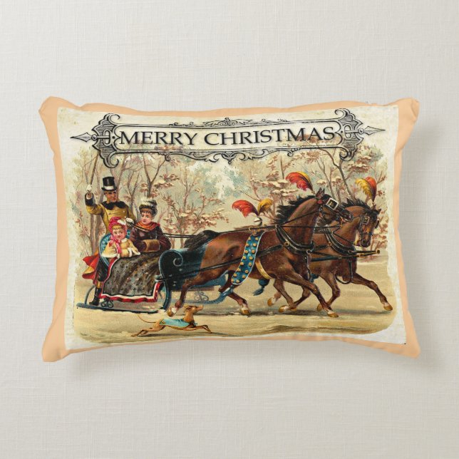 Coussins Décoratifs Joyeux voeux Noël (Devant)