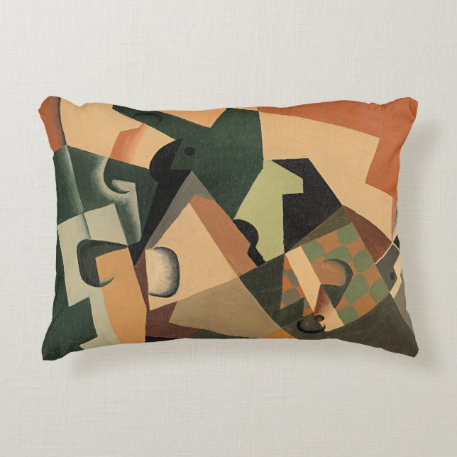 Coussins Décoratifs Juan Gris, Verre et damier, (Devant)