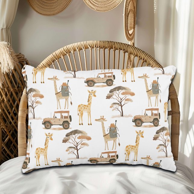 Coussins Décoratifs Jungle Safari avec Giraffes Nursery Motif (Créateur téléchargé)