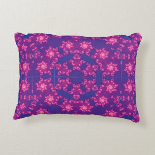 Coussins Décoratifs Kaleidoscope rose et bleu Gradient Flèche de neige