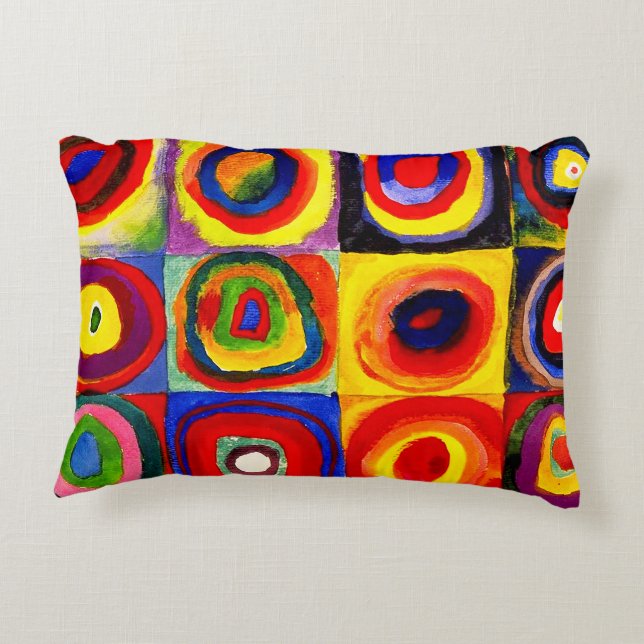 Coussins Décoratifs Kandinsky Farbstudie Quadrates Cercles Art  (Dos)