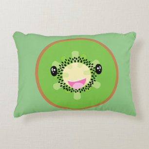 Coussins Décoratifs Kawaii aux fruits à deux côtés Cute Kiwi