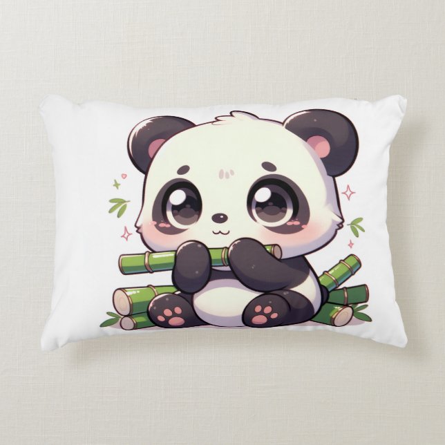 Coussins Décoratifs Kawaii Panda Pillow (Devant)