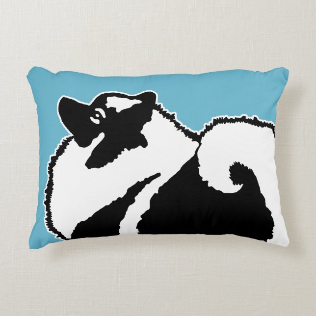 Coussins Décoratifs Keeshond Graphics - Cute Original Chig Art (Devant)
