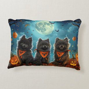 Coussins Décoratifs Keeshond Halloween Éffrayant
