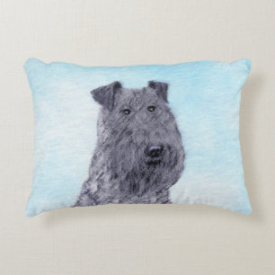 Coussins Décoratifs Kerry Blue Terrier peinture mignonne Chien d'origi
