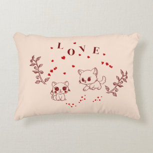 Coussins Décoratifs Kitty en amour