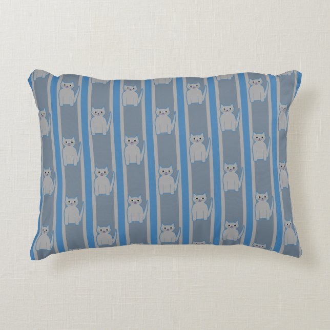 Coussins Décoratifs Kitty rayé (Devant)
