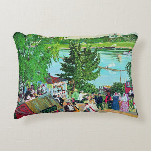 Coussins Décoratifs Kustodiev - Promenade le long de la Volga