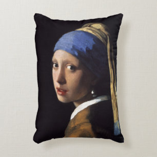 Coussins Décoratifs La Fille avec une perle de Johannes Vermeer