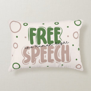 Coussins Décoratifs La liberté d'expression est un droit humain