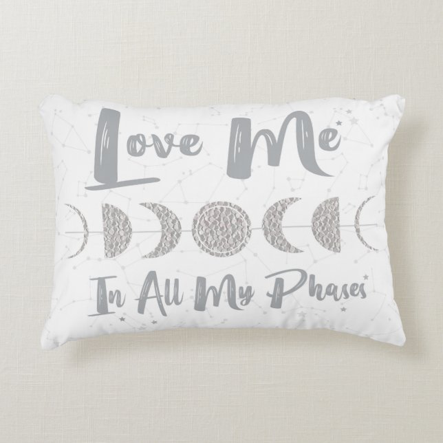 Coussins Décoratifs La lune met l'amour en phase (Devant)