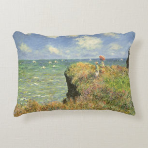 Coussins Décoratifs La Promenade de la falaise à Pourville par Claude 