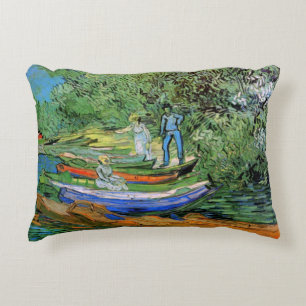 Coussins Décoratifs La rive de l'Oise à Auvers par Vincent van Gogh