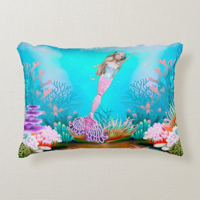 Coussins Décoratifs La sirène de poupée mondialement connue (Devant)