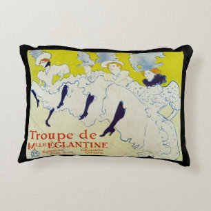 Coussins Décoratifs La Troupe de Mlle Eglantine par Toulouse Lautrec