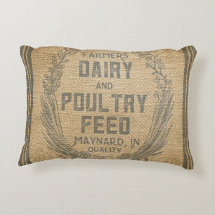 Coussins Décoratifs La volaille de laiterie d'agriculteurs alimentent