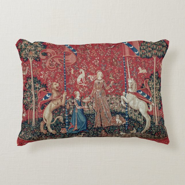 Coussins Décoratifs Lady and Unicorn Medieval Tapestry Taste (Devant)