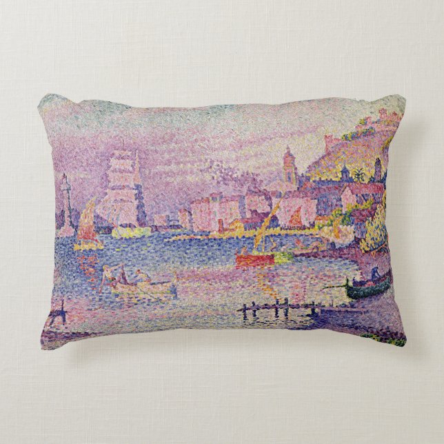 Coussins Décoratifs Laisser le port de Saint-Tropez, 1902 (Devant)