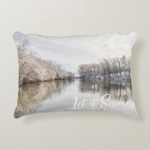 Coussins Décoratifs Laisser neiger hiver Wonderland Photo