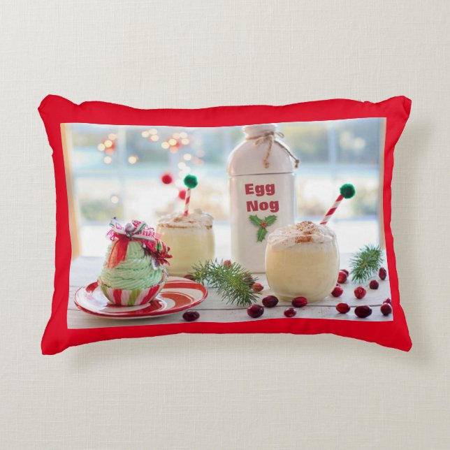 COUSSINS DÉCORATIFS LAIT DE POULE DE NOËL (Devant)