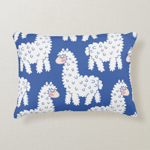Coussins Décoratifs Lama alpaca, motif vintage