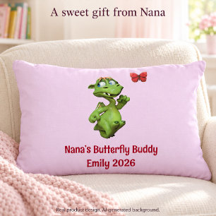 Coussins Décoratifs L'amie papillon de Nana Nom personnalisé pour fill