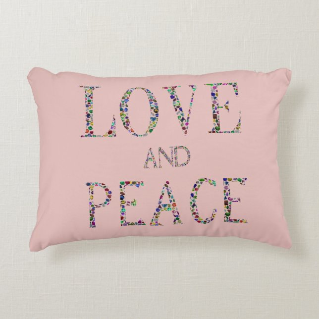 Coussins Décoratifs L'amour et la paix (Devant)