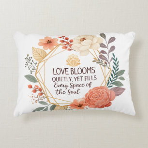 Coussins Décoratifs L'amour s'épanouit silencieusement - Aquarelle de