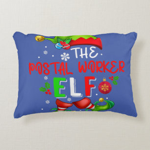 Coussins Décoratifs L'Amoureux du costume elf de Noël du travailleur p