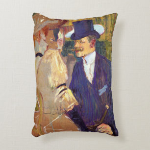 Coussins Décoratifs L'Anglais par Toulouse Lautrec, Art Vintage