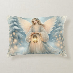 Coussins Décoratifs Lanterne céleste d'ange d'hiver de grâce