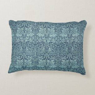 Coussins Décoratifs Lapin Frère par William Morris Motif textile bleu
