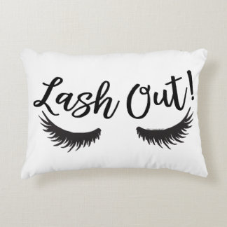 Coussins Décoratifs Lash Out Eyelashes Lash Salon Artiste de maquillag