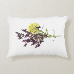 Coussins Décoratifs Lavande et Fleur sauvage jaune Conception botaniqu
