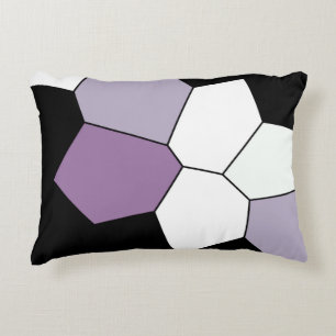 Coussins Décoratifs Lavande violet noir noir Motif élégant