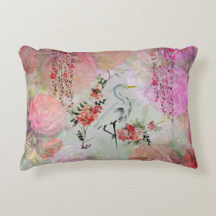 Coussins Décoratifs Le boho vintage rougissent les roses orientaux