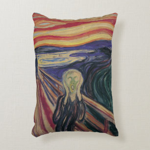 Coussins Décoratifs Le Cri d'Edvard Munch, Expressionnisme Vintage