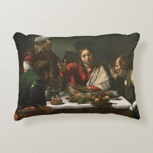 Coussins Décoratifs Le dîner chez Emmaus, 1601 (huile et tempera)