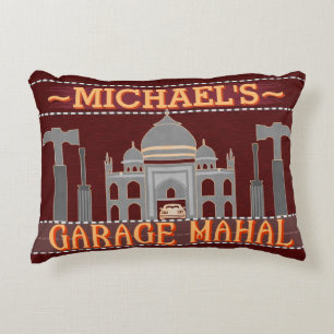 Coussins Décoratifs Le garage Mahal   drôle de caverne d'homme a