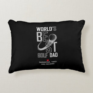 Coussins Décoratifs Le meilleur papa de golf du monde   Cadeau papa no